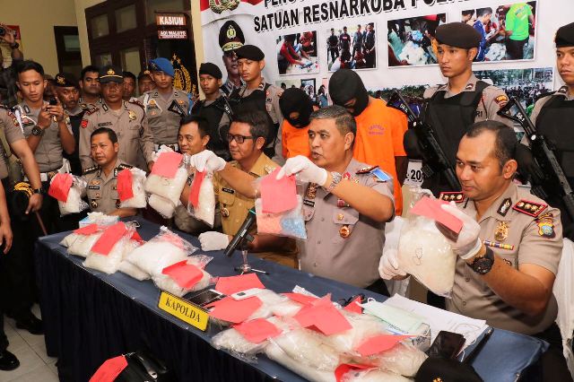Polda Kepri Ekspose tangkapan Narkotika Jaringan Internasional di Tanjungpinang 