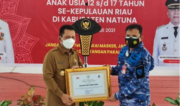 Vaksinasi di Natuna Capai 60,69 Persen, Gubernur Kepri Beri Apresiasi