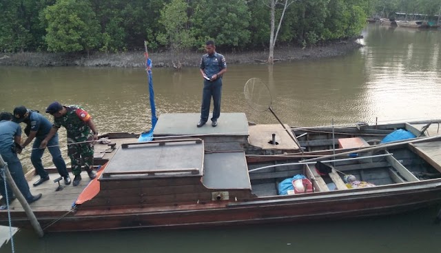 Untuk Pas Kecil, TNI AL di Lingga Ukur Kapal Ikan Milik Nelayan
