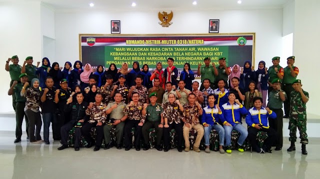 Peduli Generasi Muda, Kodim 0318 Natuna Gelar Kegiatan Pemahaman Cinta NKRI