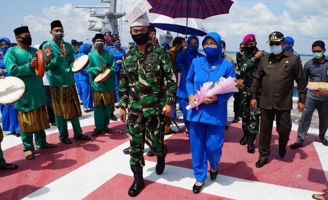 Awali Tugas Danlantamal IV Kunker ke Lanal TBK