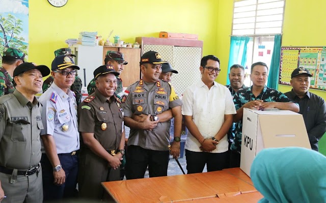 Bupati dan FKPD Bintan Tinjau Pelaksanaan Pemilu