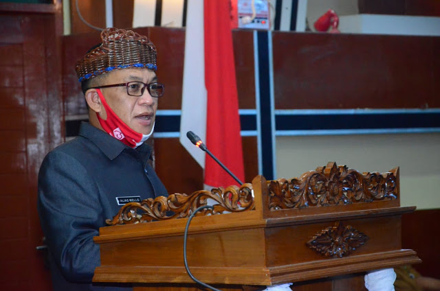 Di Sidang Paripurna DPRD Lingga Alias Wello Sampaikan APBD 2021 Minta Tetap Utamakan Program Sektor Penting