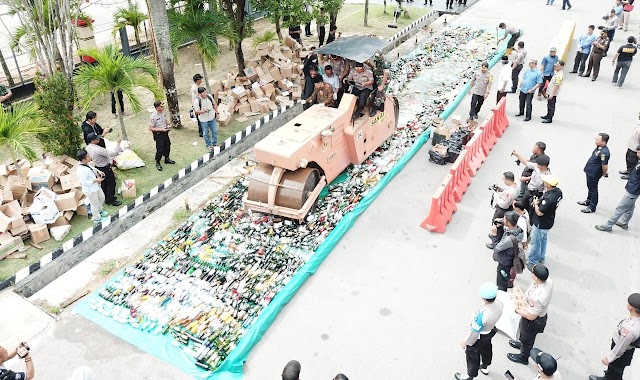 Jajaran Polda Kepri Musnahkan Barang Bukti Hasil K2YD 