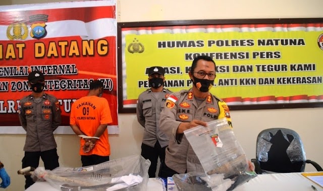 Pelaku Pembakaran Lahan di Bunguran Timur Berhasil Diamankan Polres Natuna