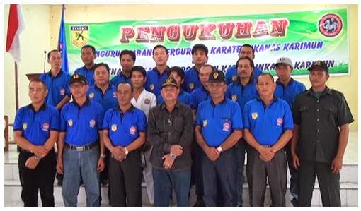 PENGURUS  CABANG PENGCAP KARIMUN PERGURUAN KARATEDO NASIONAL INKANAS,RESMI DIKUKUHKAN DI GEDUNG BALAI SERIGADING TANJUNG BATU KUNDUR .